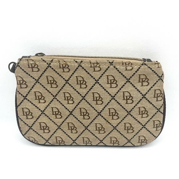Dooney & Bourke Thin Tan Cloth Wallet Pouch - Picture 2 of 6